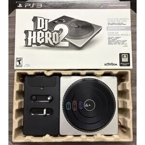 DJ Hero 2 Turntable Controller & Manual Only In Box Ps3 PlayStation 3